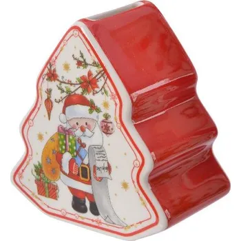 Pokladnička Kasička XMASS se Santou, 14.5 cm