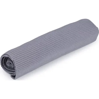Elastický náplet žebrovaný 15x80 cm - 38/015 šedá světlá