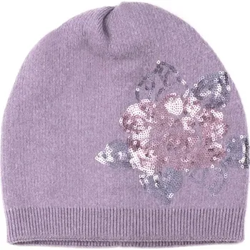 Čepice Čepice s flitry fialová