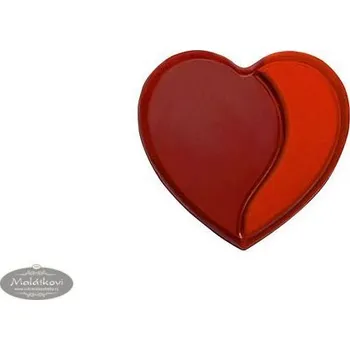 Čokoláda Srdce červené čokoládové 40 ks - 3,5 cm