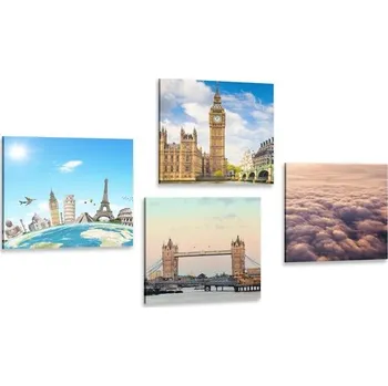 Obraz Dovido Set obrazů kouzelný Londýn