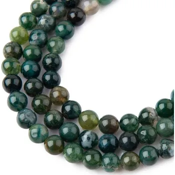 Korálek Korálky z minerálu Achát mechový 6 mm