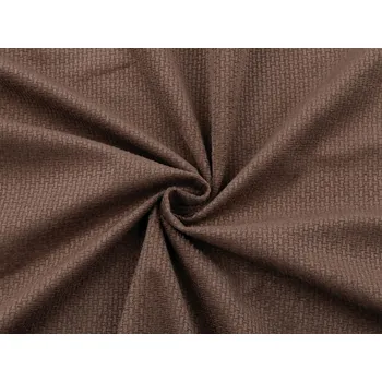 Velvet / samet strukturovaný jednobarevný METRÁŽ - 8 hnědý dub