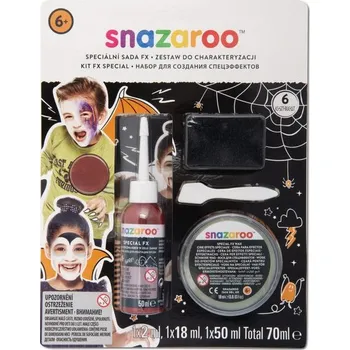 Karnevalový doplněk Snazaroo sada na speciální efekty na obličej s voskem a krví