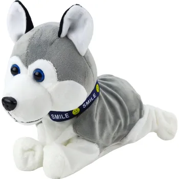 plyšák LEAN Toys Interaktivní Plyšový Pes Husky na Baterie Pohybuje se a Vydává Zvuky