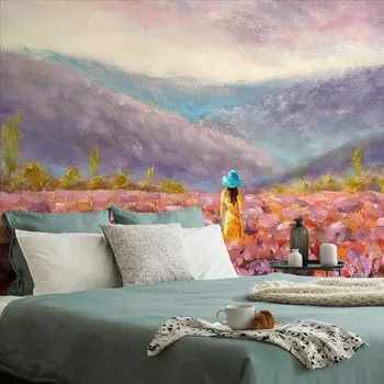 Tapeta Dovido Tapeta dívka ve žlutých šatech