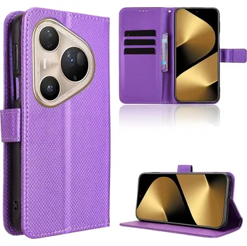 Pouzdro na mobilní telefon Diamond knížkové pouzdro na Huawei Pura 80 Pro - fialové