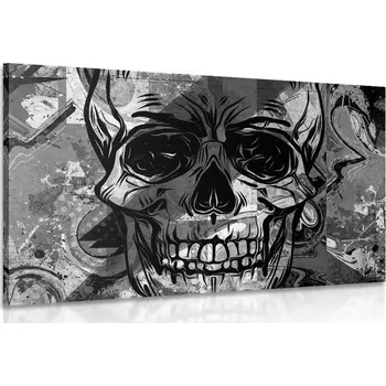 Obraz Dovido Obraz lebka v černobílém provedení