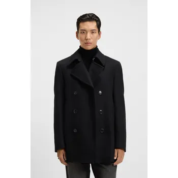 Pánský zimní kabát Pánský kabát BOSS Black H-Hyde-Pcoat-254 50551081 černý Velikost: 48