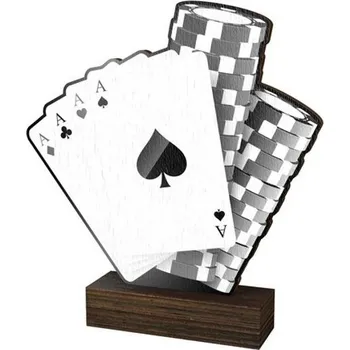 Volný čas Poháry Bauer Dřevěná plaketa WF136 | Karty