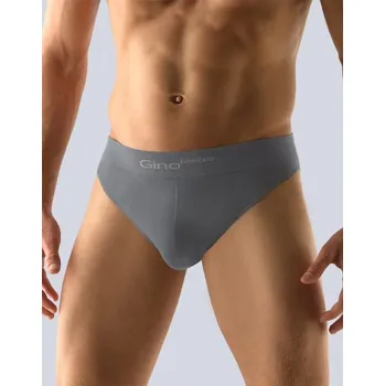 Slipy Tmavě šedé slipy s užšími boky Bamboo Pure Line