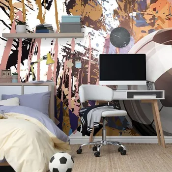 Tapeta Dovido Samolepící tapeta hnědý vítězný míč