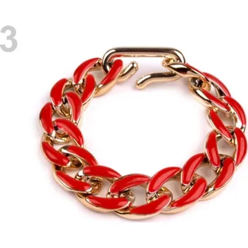 Náramek Náramek řetěz - 3 červená