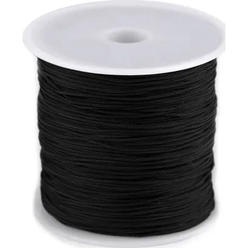 Šňůrka PES Ø0,5 mm pevnější - 18 černá bez vlasce