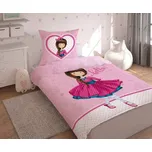 Povlečení Panenka růžová Bavlna, 140/200, 70/80 cm