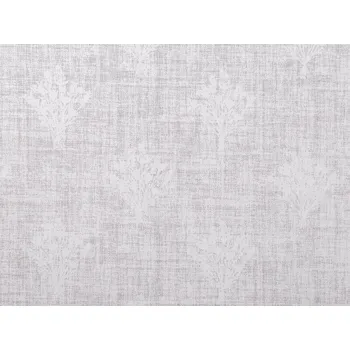 Bavlněná látka / plátno kytice METRÁŽ - 1 šedá nejsvětlější bílá