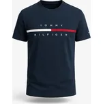 Tommy Hilfiger pánské tričko s krátkým rukávem Core Logo Tmavé