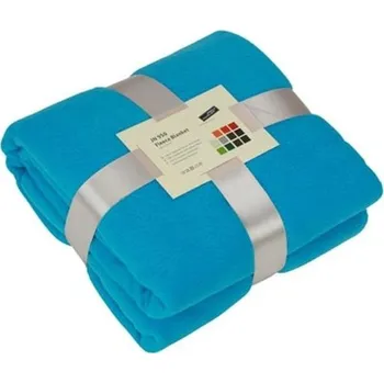 deka James & Nicholson (Daiber) Fleecová deka 130x170 cm JN950 - Tyrkysová | 130 x 170 cm