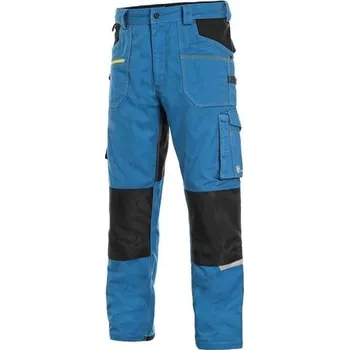 montérky Pánské montérkové kalhoty CXS STRETCH, světle modré-černé