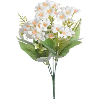umělá květina Kytice drobných květů - bílá