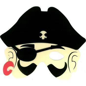 Karnevalová maska Maska pirát plastová