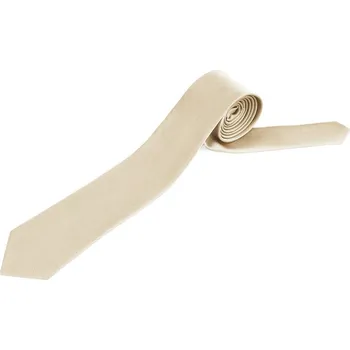 Kravata jednobarevná mikrovlákno - 1 béžová nejsv.