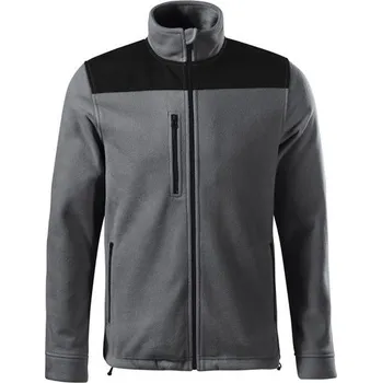 Pánská mikina MALFINI Fleecová mikina Effect - Ocelově šedá | 2XL