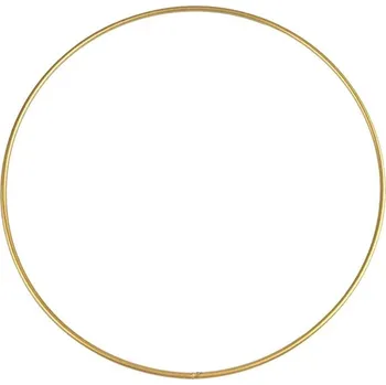 Lapač snů Kovový kruh pro lapač snů Ø30 cm - 2 zlatá