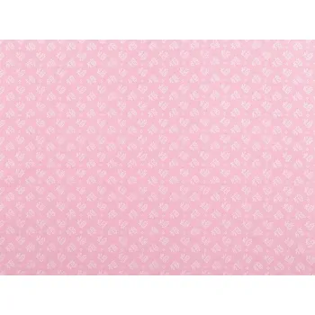 Bavlněná látka mini květy - 1 (90) růžová sv.