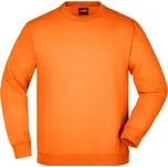 James & Nicholson (Daiber) Dětská mikina bez kapuce JN040k - Oranžová | M