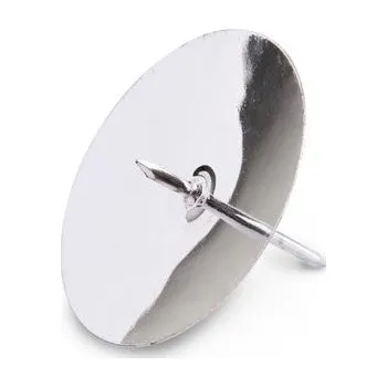 Svícen Držák na svíčku s hrotem 4ks ø5,3cm v barvě stříbra