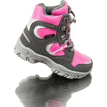 Dívčí kozačky boty zimní nepromokavá membrána, Bugga, B00130-03, růžová - 23