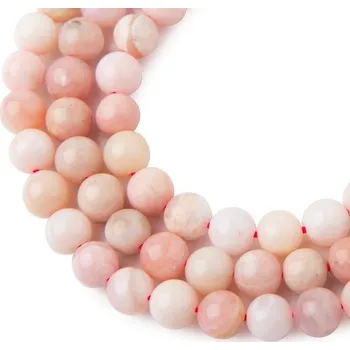 Dětské navlékací korálky Korálky z minerálu Růžový opál AAA 8 mm