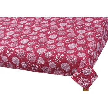 Bytová dekorace Ubrus VÁNOCE - 120x140 cm vánoční koule