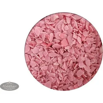 Jedlá dekorace na dort Cukrářské zdobení Šupiny z polevy růžové 1 kg