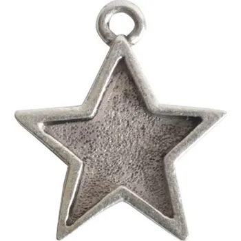 Přívěsek Nunn Design přívěsek s lůžkem hvězda 18,5x16 mm postříbřený