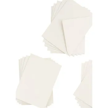 Sada přání s obálkami smetanová 5 ks