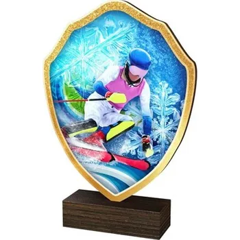 Poháry Bauer Dřevěná plaketa TFRW424 | Sjezdové lyžování