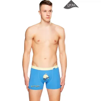 Boxerky Pánské boxerky s obrázkem 17/1-19/E196 oslíka - modrá světlá - XL