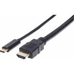 Manhattan kabel USB-C na HDMI, 2m, černá