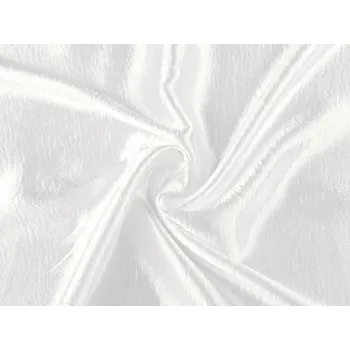 Galanterie Satén s mačkaným efektem METRÁŽ - 1 bílá