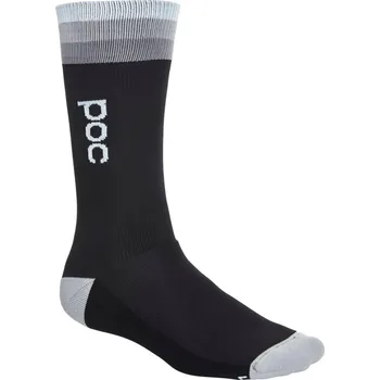 Pánské oblečení ponožky cyklo POC Essential Mid Length Sock, Uranium Multi Black - S