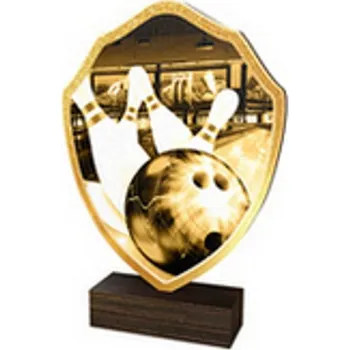 Poháry Bauer Dřevěná plaketa TFRW030 | Bowling