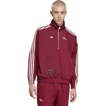 Pánská casual bunda Pánská bunda Adidas Arsenal FC 25/26 Terrace Icons Half-Zip bordó
