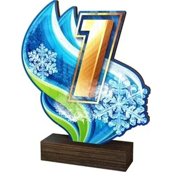 Volný čas Poháry Bauer Dřevěná plaketa WF294 | Čísla