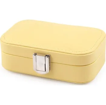 Šperkovnice Šperkovnice mini 7,5x12x4 cm - 3 žlutá světlá