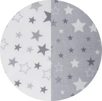 Povlečení Tomi Povlečení K2 (135x100) tisk - hvězdy bílá-šedá