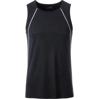 Pánské tílko James & Nicholson (Daiber) Pánské funkční tílko JN494 - Černá / bílá | L