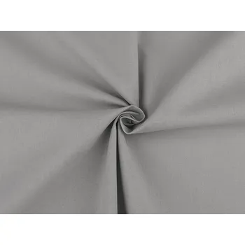 Bavlněná látka jednobarevná hrubší šíře 150 cm - 33 šedá holubí