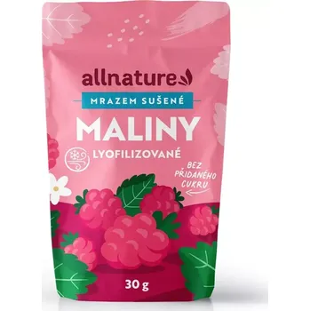 Sušené ovoce Allnature Maliny sušené mrazem 30 g